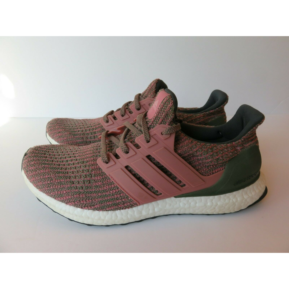 Adidas Originals Ultraboost 4.0 Sneakers Shoes Women's Sz 10 Pink Olive